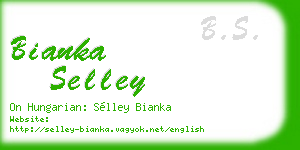 bianka selley business card